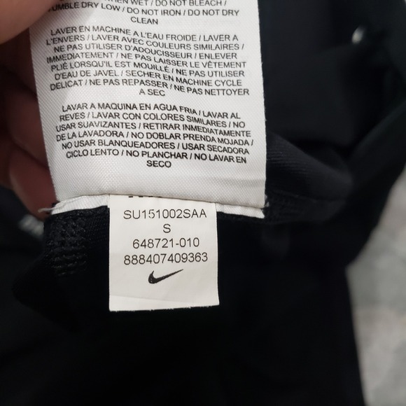 Nike Leggings Womens Small Black Capri Dri-Fit Pull On - Picture 9 of 13